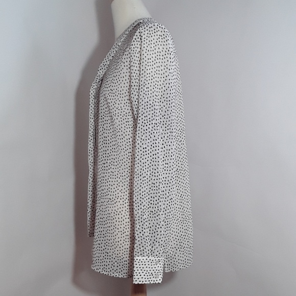 The Limited white blouse with black polka dots - Picture 3 of 5